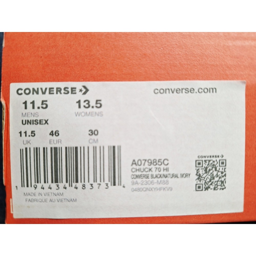 Converse Chuck 70‎ High Top Dia De Los Muertos Mens Size 11.5 A07985C New Rare - Picture 9 of 9